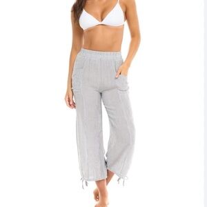 Body Glove,Penny Pants in Grey,Beach Pants,YachtWear,Sinfully Soft, Lightweight